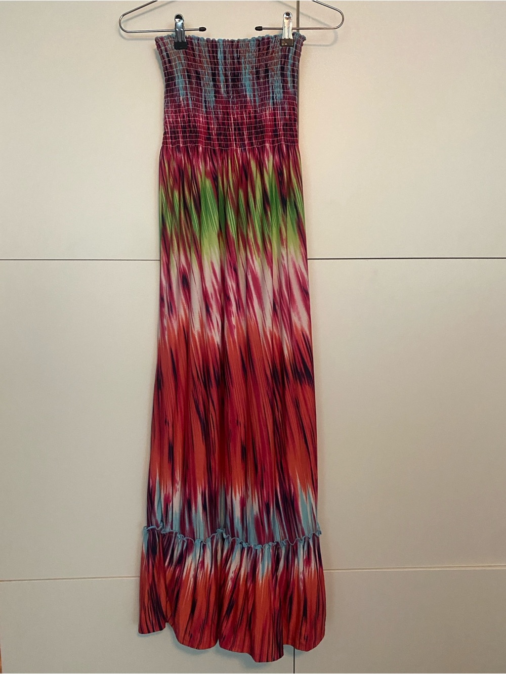 Steve Madden Multicolor Smocked Maxi Dress